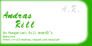 andras rill business card